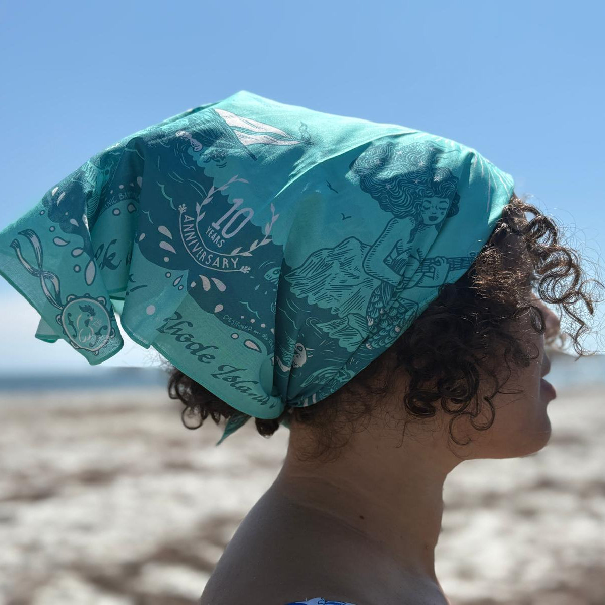 "Mermaid & Sailor" Bandana by Dan Blakeslee